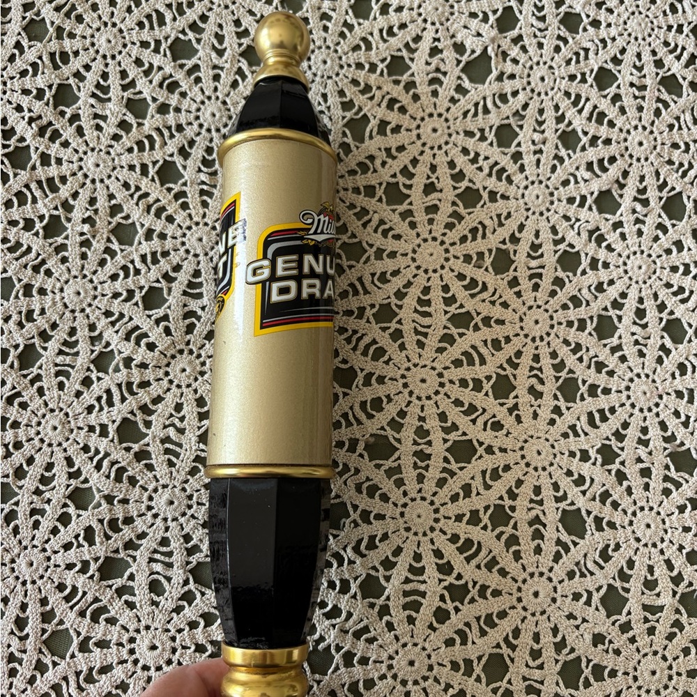 Miller Genuine draft beer torpedo tap handle. Preloved. Light wear. 12”, video - Picture 4 of 12